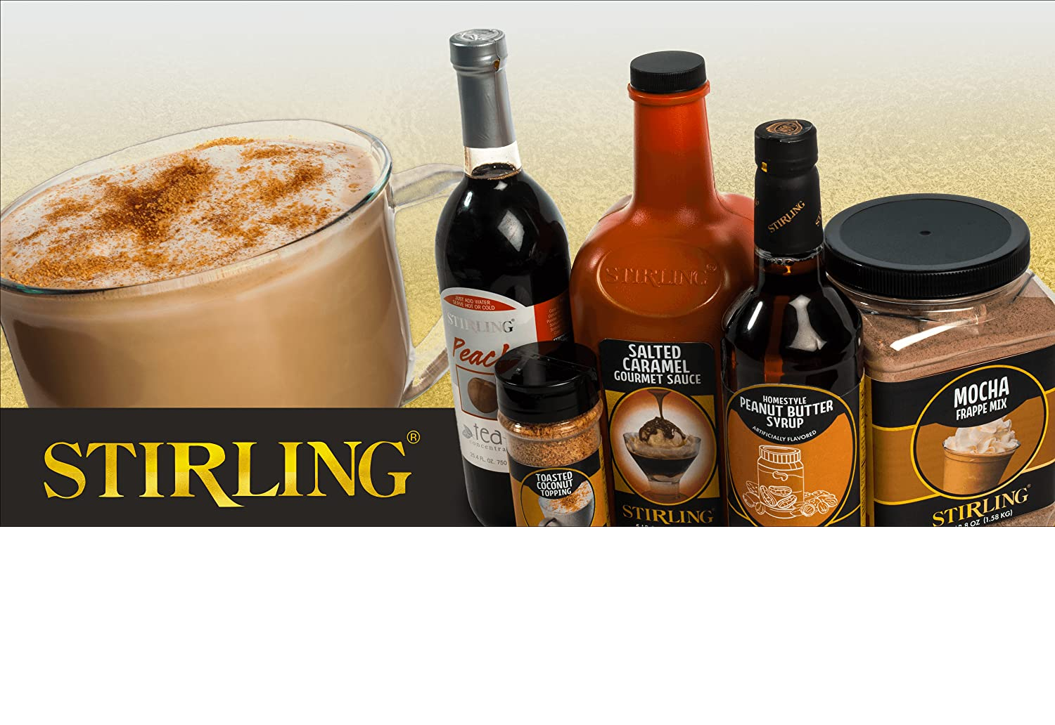 Stirling Sugar-Free Creme Caramel Syrup 750ml